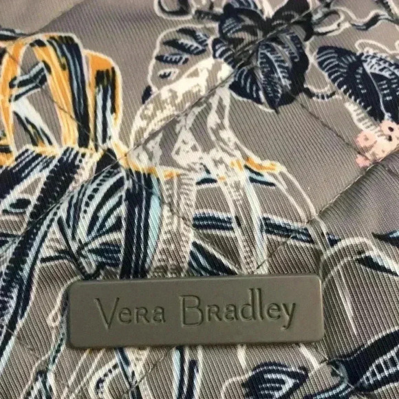 EUC 🔥Vera Bradley Small Tote Bag, Performance Twill in Rain Forest Toile - Picture 12 of 13